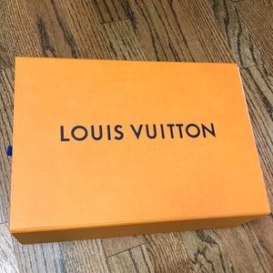 LV shoe box, shoe bag and shopping bag